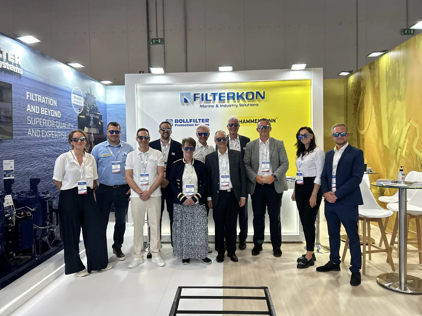 The Filterkon team at the Filterkon exhibition stand