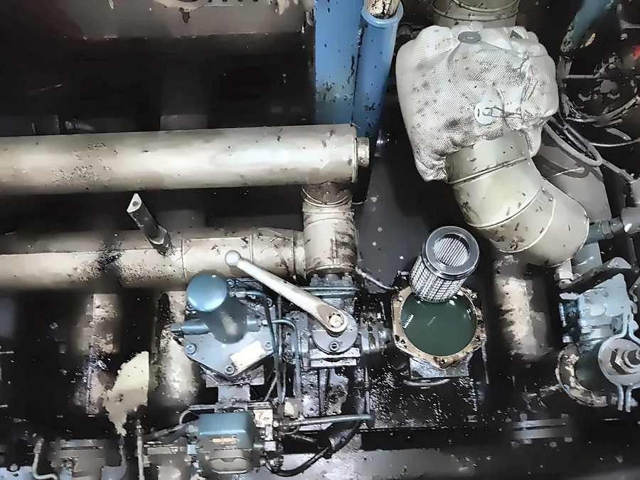 Filters in a ship's engine room